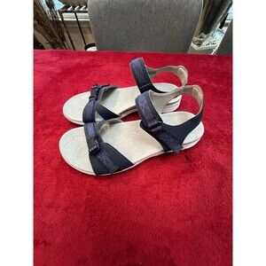 Women’s Dansko Natural Arch Navy Blue Adjustable Sandals Size 40